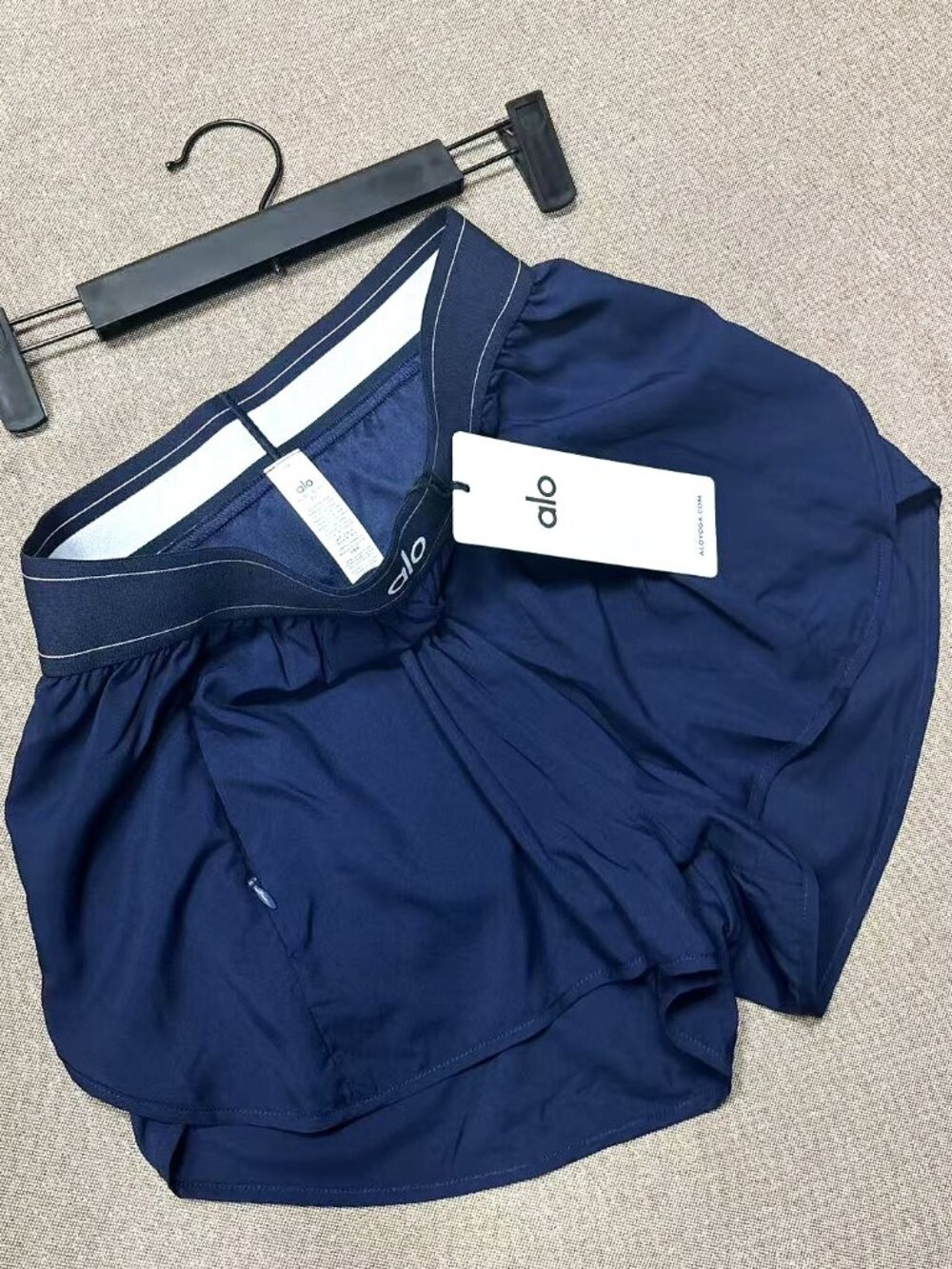 Brand new Alo High Waist Match Point Shorts in Navy a hot favorite🔥 - Picture 3 of 12